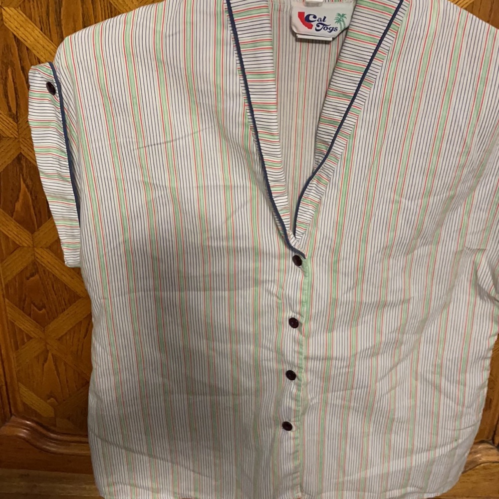 Vintage Striped Button Up - image 5